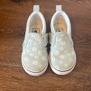 Light blue daisy Vans. Toddler size 7. Great condition!